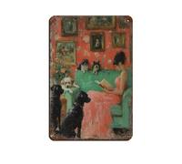 Whimsical Cottage Decor Animal Retro Poster Metal Tin Sign Chic Art Retro Iron Painting Bar People Cave Cafe Family Garage Poster Wall Decoration 8x12inch(20x30cm)