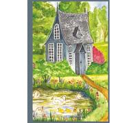 Whimsical Cottage Garden Lined Journal: Pretty Hardcover Notebook for Writing, Notes & Reflection 6 x 9 | College Ruled | 200 Pages