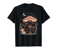 Whimsical Country Cow Resting by a Beautiful red Fungus T-Shirt