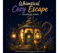 Whimsical Cozy Escape Coloring Book: Bold and Easy Fantasy Cottages, Magical Houses & Charming Scenes to Color for Adults and Teens | Stress Relief & Relaxation (Cozy Series)