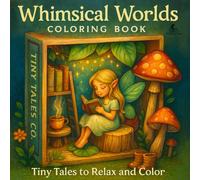 Whimsical & Cute Worlds Coloring Book: A Relaxing Coloring Journey Through Tiny Tales