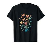 Whimsical Dandelion to Butterfly Transformation Design T-Shirt