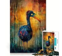 Whimsical Dodo Jigsaw Puzzle1000 Pieces Mind Train Fun Clean Cut Sturdy Components Captivating Leisure for Cozy Indoors (38x26cm)