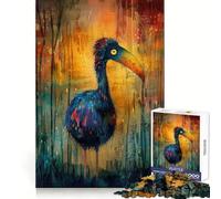 Whimsical Dodo Jigsaw Puzzles 1000 Piece for Adults Intellectual Fun Calm Distraction Sharp Cut Thoughtful Gift (38x52cm)