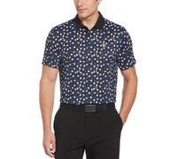 Whimsical Earl Print Golf Polo In Caviar