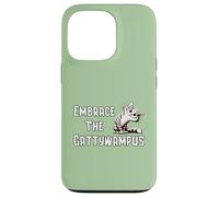 Whimsical Embrace The Cattywampus Quirky Cat Funny Case for iPhone 13 Pro