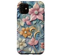 Whimsical Floral Carved Patterns Case for iPhone 11