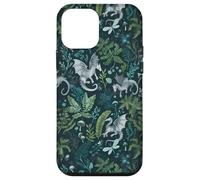 Whimsical Forest Dragon & Fern Botanical Floral Fantasy Case for iPhone 12 mini