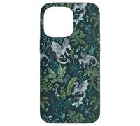 Whimsical Forest Dragon & Fern Botanical Floral Fantasy Case for iPhone 14 Pro Max