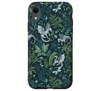 Whimsical Forest Dragon & Fern Botanical Floral Fantasy Case for iPhone XR