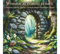 Whimsical Forest Homes: A Magical Coloring Journey Through Hidden Woodland Villages