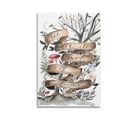Whimsical Forest Literary Locations Art Posters Are Suitable for Decorating Living Room, Bedroom, Study, Restaurant, Corridor, Children's Room, EtcUnframe-style 16x24inch(40x60cm)