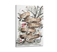 Whimsical Forest Literary LocationsWall Decoration Posters Motivational Wall Posters Suitable for Office Gym Bedroom Decoration AestheticFrame-style 24x36inch(60x90cm)