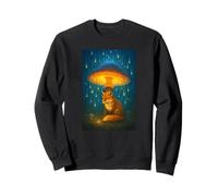 Whimsical Fox Under Mushroom Canopy Sweatshirt