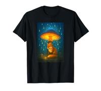 Whimsical Fox Under Mushroom Canopy T-Shirt