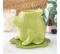 Whimsical Frog-Shaped Ceramic Oil Burner For Fragrance Diffusion