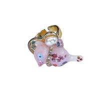 Whimsical Frog-Shaped Enameled Cocktail Rings Bold Stacking Jewelry Mix & Styles for Youth Comfortable Alloy Frogs Stackable Animal Sweet and Cool Jewelry Trendy Layer Designs Stackable Animal Sweet