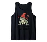 Whimsical Frog Wizard Off to Commit Tom Foolery Frog Meme Tank Top