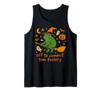 Whimsical Frog Wizard - Off to Commit Tomfoolery Funny Cute Tank Top