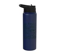 Whimsical Frogs Mushrooms Forest Fungi Toadstool Stainless Steel Insulated Water Bottle
