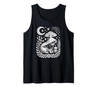 Whimsical goblincore Capybara Resting by a Wild Toadstool Tank Top