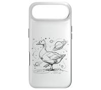 Whimsical Goose Exploring Space Planets Stars Universe Desi Case for iPhone Air