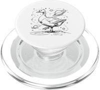 Whimsical Goose Exploring Space Planets Stars Universe Desi PopSockets PopGrip for MagSafe
