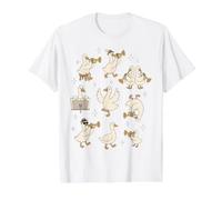 Whimsical Hand-Drawn Duck Trumpet Band Musical Value Graphic T-Shirt, Men, White, S