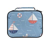 Whimsical Hand-Drawn with Crayons Colored Pencil Bag Large Capacity Pencil Case for Colouring Pencils Pen Bag Marker Organizer