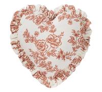 Whimsical heart cushion Red one size