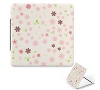 Whimsical Home Magnifying Mirror, 1X/2X Square Hand Held Mirror, Pu Leather Portable Travel Essentials Mirrors, Must Haves Handheld Mirrors, Gadgets for Women, Travel Gifts for Women