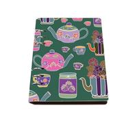 Whimsical Home Notebook A5, Pu Leather A5 Notebooks, Lined Paper Wedding Notebook 180Pages/90Sheets, Jotters for Journaling Writing, Note Pads for Dairy, University Stationery Women Man