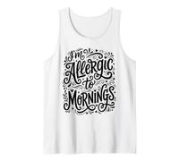 Whimsical I'm Allergic to Mornings Tank Top