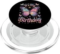 Whimsical It's My Birthday Butterfly Girls Fashion PopSockets PopGrip for MagSafe