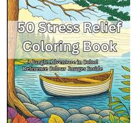 Whimsical Jungle & Ocean Animal Coloring Book for Kids and Adults: 50 Fun & Educational Coloring Pages with Jungle Animals, Dinosaurs, Sea Creatures, and Fantasy Friends-With reference color images