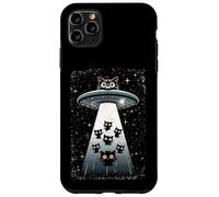 Whimsical Kitten Cosmic Ufo Spaceship Galactic Cat Case for iPhone 11 Pro Max