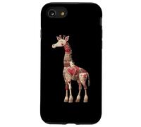 Whimsical Love Giraffe Patchwork Hearts Case for iPhone SE (2020) / 7/8
