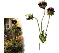 Whimsical Metal Carnivorous Plant Garden Stake,25-Inch Spiky Venus Flytrap Garden Art,for Lawn Garden Patio Yard Decor, A Fun Gift for Gardens Lovers (1pcs)