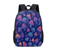Whimsical Mushroom Daisy 17 Inch Backpack Cottagecore Aesthetic Fairytale Retro Forest Print School Bag for Teens Kids Students Travel Rucksack (14)