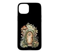 Whimsical Mushroom Fairy Door Fantasy Art Case for iPhone 15 Plus