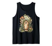 Whimsical Mushroom Fairy Door Fantasy Art Tank Top