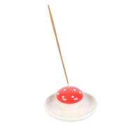 Whimsical Mushroom Incense Holder: Ceramic Design for Cheerful Decor & Soothing Aromatherapy - Easy Incense Placement - Durable Craftsmanship - Ideal Home Décor Accent & Thoughtful Gesture