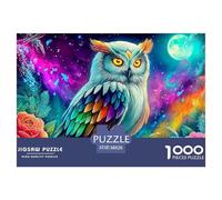 Whimsical OwlUltimate Challenge Jigsaw Puzzles for Adults Conquer The 1000-Piece (Advanced) Impossible, Hard, And Difficult Challenging Puzzle Educational Games - This Is The Pinnacle Gift Jigsaw Puz