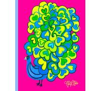 Whimsical Peacock, 150 Lined Page, 8x11, Notebook Perfect For School, Learning And Note-Taking: Created With Hand-Drawn Art By: Artist Mary Elisabeth Linder @ MaryEMade