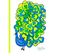 Whimsical Peacock, 150 Lined Page, 8x11, Notebook Perfect For School, Learning And Note-Taking: Created With Hand-Drawn Art By: Artist Mary Elisabeth Linder @ MaryEMade