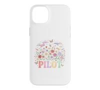 Whimsical Pilot Floral Airplanes Aviation Dream Case for iPhone 14 Plus