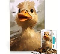 Whimsical Quack Art 1000 Adult Pieces Jigsaw Puzzle Mind Challenge Toy Neat Cut Perfect Alignment Family Fun Night Activity (38x52cm)