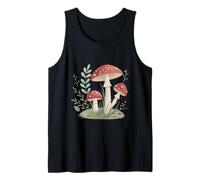 Whimsical Red Toadstools in Garden Meadow Tank Top