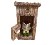 Whimsical Resin Garden Gnome Statue for Outdoor Space Decoration with Smiling Expression and Sturdy Build