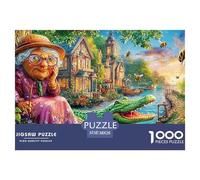 Whimsical SceneIntricate 1000-Piece Jigsaw Puzzles for Adults Presenting A World of Challenging Puzzle Games - These Stand As The Premier Gift Jigsaw Puzzles for Adults And Kids Age 12 Years Up 38x26